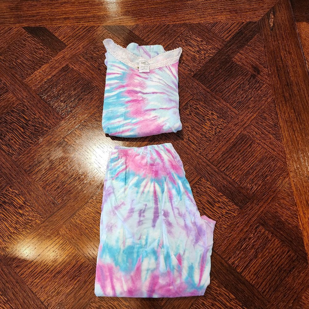 Kids Tie-Dye Sleep Set - Pink, Blue & Purple Pajamas